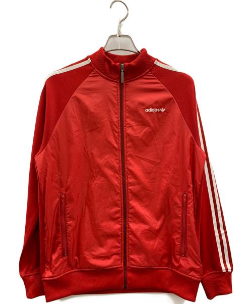 adidas（アディダス）adidas (アディダス) adidas　トラックジャケット レッド×ホワイト サイズ:Lの古着・服飾アイテム