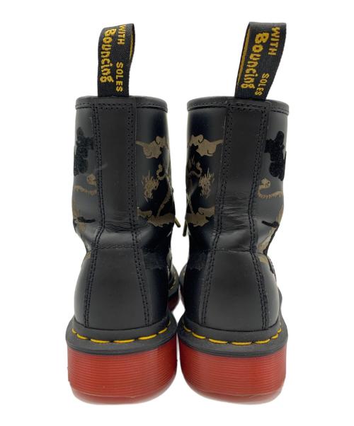 Dr.Martens（ドクターマーチン）Dr.Martens (ドクターマーチン) Dr.Martens　8ホールブーツ ブラック×レッド サイズ:23ｃｍの古着・服飾アイテム