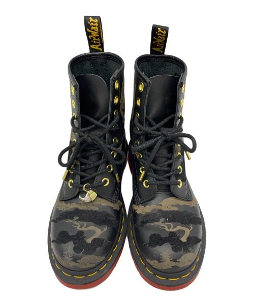 Dr.Martens（ドクターマーチン）Dr.Martens (ドクターマーチン) Dr.Martens　8ホールブーツ ブラック×レッド サイズ:23ｃｍの古着・服飾アイテム