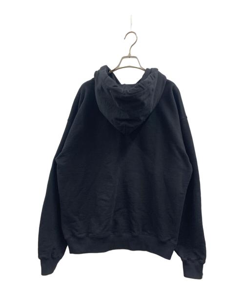 GUCCI（グッチ）GUCCI (グッチ) GUCCI　ロゴプリントプルオーバーパーカー ブラック サイズ:Mの古着・服飾アイテム