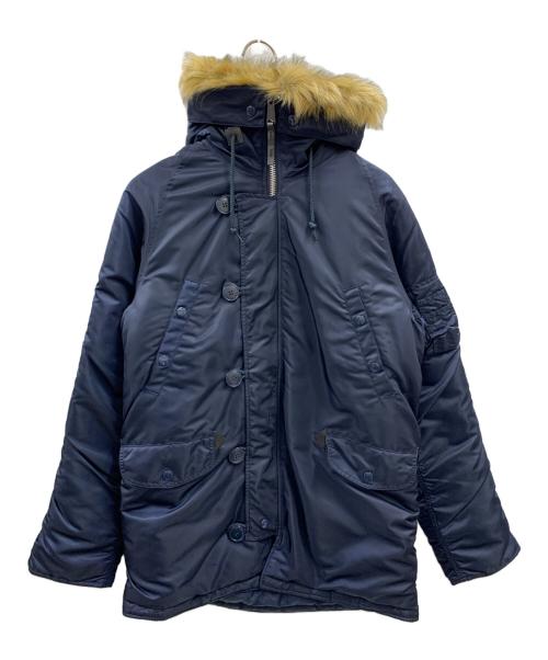 ALPHA（アルファ）ALPHA (アルファ) ALPHA　フーデッドコート ネイビー サイズ:Mの古着・服飾アイテム
