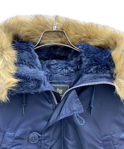 ALPHA（アルファ）ALPHA (アルファ) ALPHA　フーデッドコート ネイビー サイズ:Mの古着・服飾アイテム