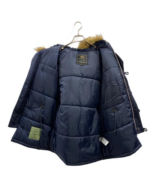 ALPHA（アルファ）ALPHA (アルファ) ALPHA　フーデッドコート ネイビー サイズ:Mの古着・服飾アイテム