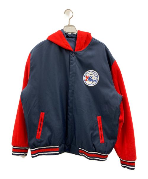 76ers（76ers）76ers (76ers) リバーシブルジャケット ネイビー×レッド サイズ:XLの古着・服飾アイテム