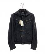 NICOLE CLUB FOR MENニコルクラブフォーメン）の古着「NICOLE CLUB FOR MEN　ジップジャケット」｜ブラック