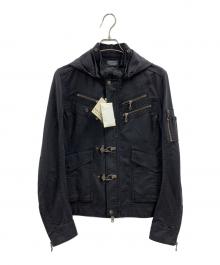 NICOLE CLUB FOR MEN（ニコルクラブフォーメン）の古着「NICOLE CLUB FOR MEN　ジップジャケット」｜ブラック