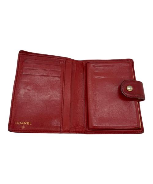 CHANEL（シャネル）CHANEL (シャネル) CHANEL　2つ折り財布 レッドの古着・服飾アイテム