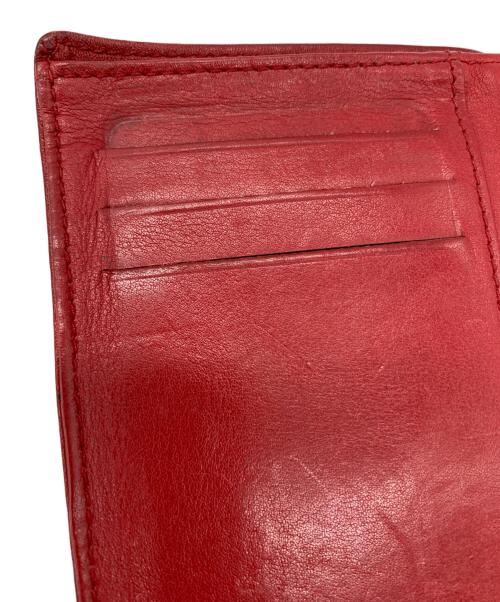 CHANEL（シャネル）CHANEL (シャネル) CHANEL　2つ折り財布 レッドの古着・服飾アイテム