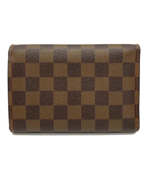 LOUIS VUITTON（ルイ ヴィトン）LOUIS VUITTON (ルイ ヴィトン) LOUIS VUITTON　ダミエ　3つ折り財布 ブラウンの古着・服飾アイテム