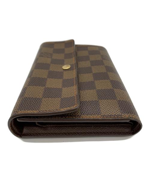 LOUIS VUITTON（ルイ ヴィトン）LOUIS VUITTON (ルイ ヴィトン) LOUIS VUITTON　ダミエ　3つ折り財布 ブラウンの古着・服飾アイテム
