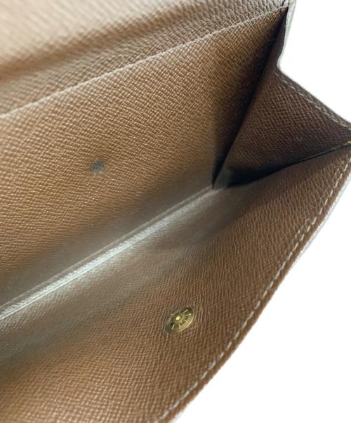 LOUIS VUITTON（ルイ ヴィトン）LOUIS VUITTON (ルイ ヴィトン) LOUIS VUITTON　ダミエ　3つ折り財布 ブラウンの古着・服飾アイテム