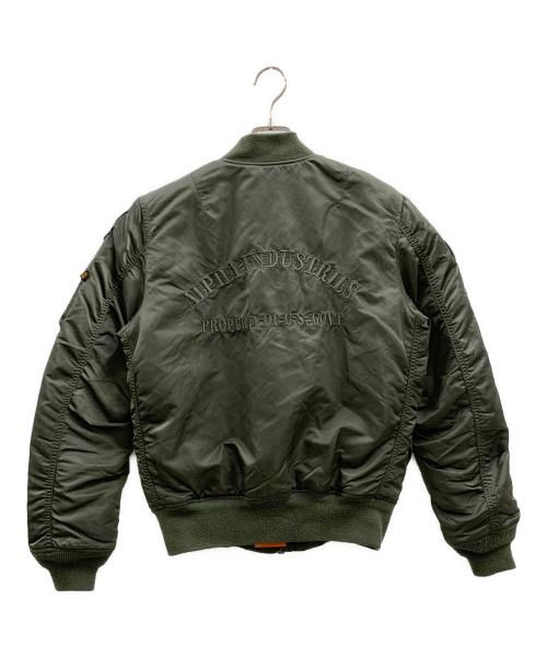 ALPHA（アルファ）ALPHA (アルファ) ALPHA　MA-1ジャケット オリーブ サイズ:Mの古着・服飾アイテム
