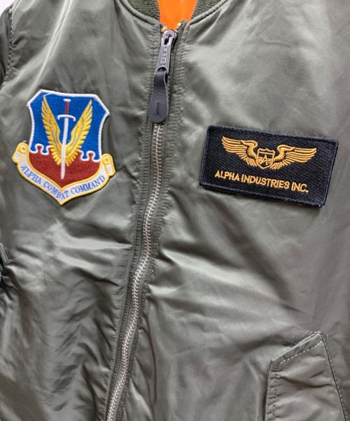 ALPHA（アルファ）ALPHA (アルファ) ALPHA　MA-1ジャケット オリーブ サイズ:Mの古着・服飾アイテム