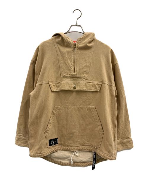 DOPE&CHILL（ドープアンドチル）DOPE&CHILL (ドープアンドチル) DOPE&CHILL　ハーフジップジャケット ベージュ サイズ:不明の古着・服飾アイテム