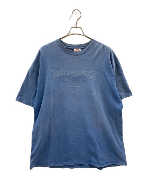 HARLEY-DAVIDSON（ハーレーダビッドソン）HARLEY-DAVIDSON (ハーレーダビッドソン) HARLEY-DAVIDSON　半袖Tシャツ ブルー サイズ:不明の古着・服飾アイテム