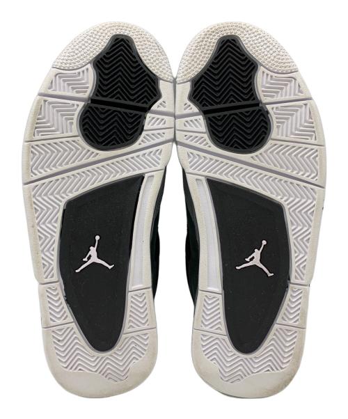NIKE（ナイキ）NIKE (ナイキ) Air Jordan 4 Retro ブラック×グレー サイズ:27.5の古着・服飾アイテム