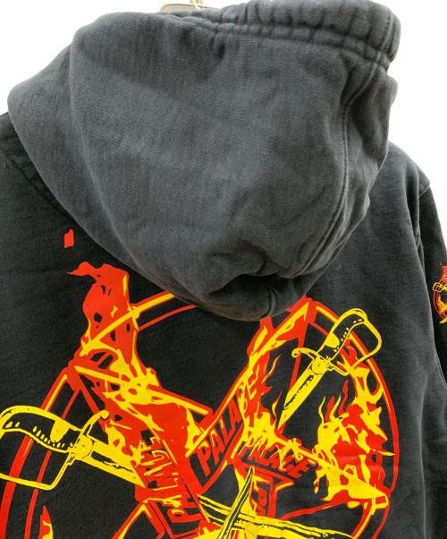 PALACE（パレス）PALACE (パレス) PALACE　プルオーバーパーカー ブラック サイズ:XLの古着・服飾アイテム