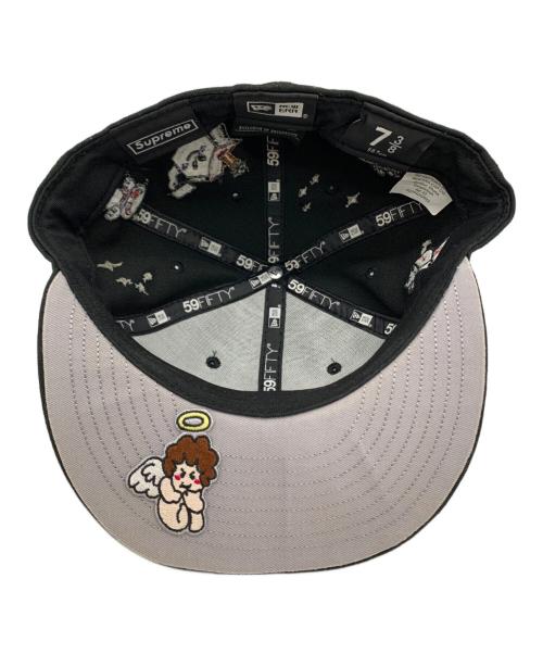 New Era（ニューエラ）New Era (ニューエラ) Supreme (シュプリーム) New Era　	Supreme　キャップ ブラック サイズ:7 3/8(58.7cm)の古着・服飾アイテム
