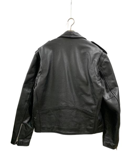 HORN WORKS（ホーンワークス）HORN WORKS (ホーンワークス) HORN WORKS　ダブルライダースジャケット ブラック サイズ:6Lの古着・服飾アイテム