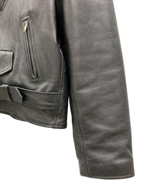 HORN WORKS（ホーンワークス）HORN WORKS (ホーンワークス) HORN WORKS　ダブルライダースジャケット ブラック サイズ:6Lの古着・服飾アイテム