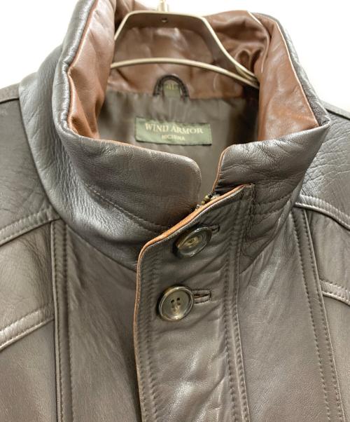 Wind Armor（ウィンドアーマー）Wind Armor (ウィンドアーマー) Wind Armor　レザーコート ブラウン サイズ:4Lの古着・服飾アイテム