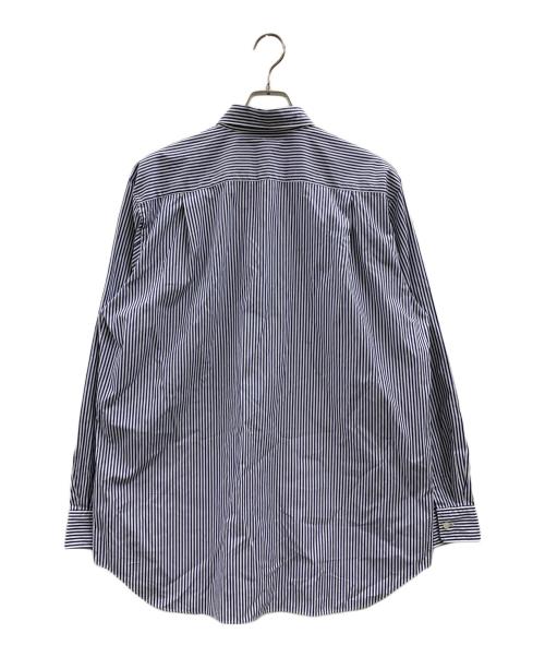 PLAY COMME des GARCONS（プレイコムデギャルソン）PLAY COMME des GARCONS (プレイコムデギャルソン) PLAY COMME des GARCONS　長袖シャツ ネイビー×ホワイト サイズ:Lの古着・服飾アイテム