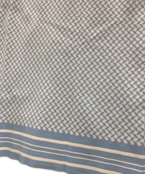 MICHAEL KORS（マイケル・コース）MICHAEL KORS (マイケル・コース) MICHAEL KORS　ノースリーブ・キャミソールワンピース ブルー×ホワイト サイズ:Lの古着・服飾アイテム