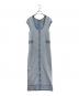 MICHAEL KORS（マイケル・コース）の古着「MICHAEL KORS　ノースリーブ・キャミソールワンピース」｜ブルー×ホワイト