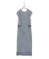MICHAEL KORS (マイケル・コース) MICHAEL KORS　ノースリーブ・キャミソールワンピース ブルー×ホワイト サイズ:L：9000円