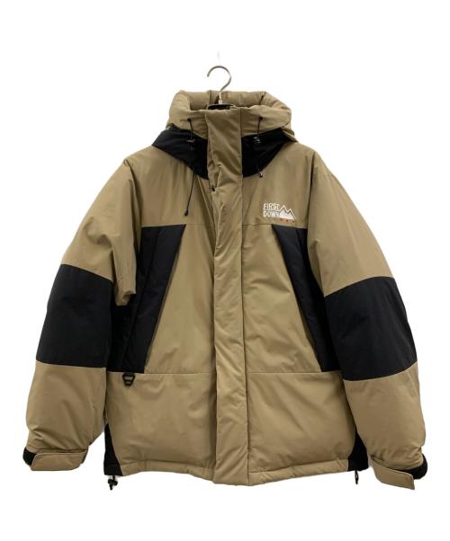 FIRST DOWN（ファーストダウン）FIRST DOWN (ファーストダウン) FIRST DOWN　ダウンジャケット ブラウン サイズ:Lの古着・服飾アイテム