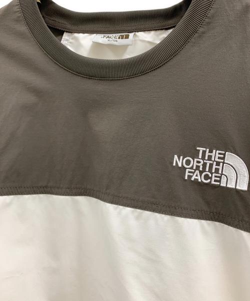 THE NORTH FACE（ザ ノース フェイス）THE NORTH FACE (ザ ノース フェイス) THE NORTH FACE　スウェット ブラウン×オフホワイト サイズ:XLの古着・服飾アイテム