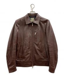 nano&co（ナノアンドコー）の古着「nano&co レザージャケット」｜ブラウン