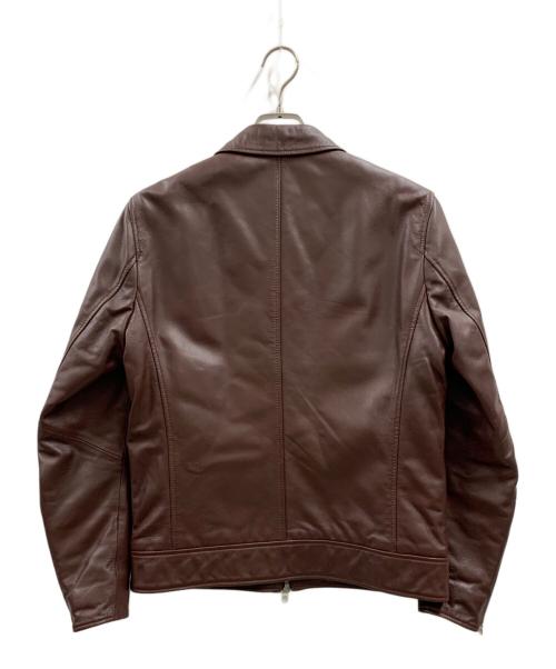 nano&co（ナノアンドコー）nano&co (ナノアンドコー) nano&co レザージャケット ブラウン サイズ:Mの古着・服飾アイテム