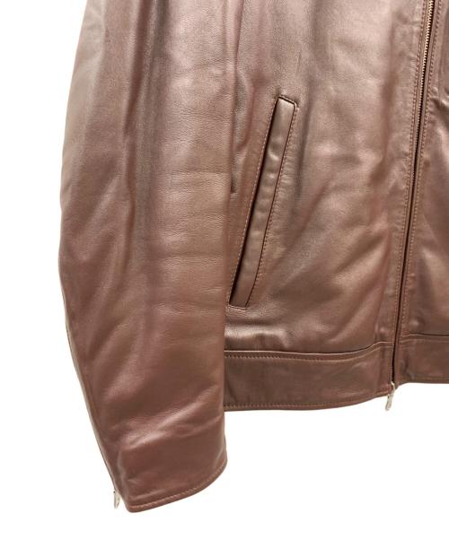 nano&co（ナノアンドコー）nano&co (ナノアンドコー) nano&co レザージャケット ブラウン サイズ:Mの古着・服飾アイテム