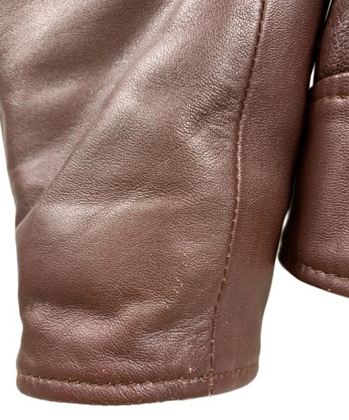 nano&co（ナノアンドコー）nano&co (ナノアンドコー) nano&co レザージャケット ブラウン サイズ:Mの古着・服飾アイテム