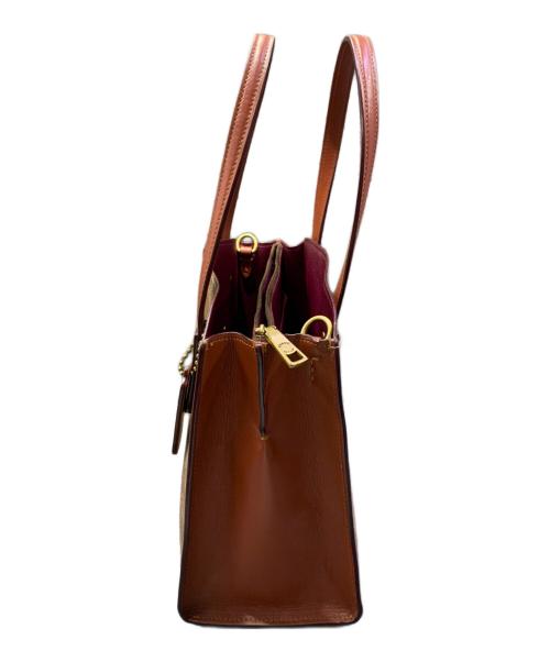 COACH（コーチ）COACH (コーチ) 2WAYバッグ ベージュの古着・服飾アイテム