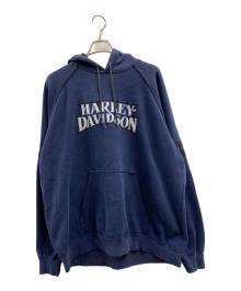 HARLEY-DAVIDSON（ハーレーダビッドソン）の古着「HARLEY-DAVIDSON　プルオーバーパーカー」｜ネイビー