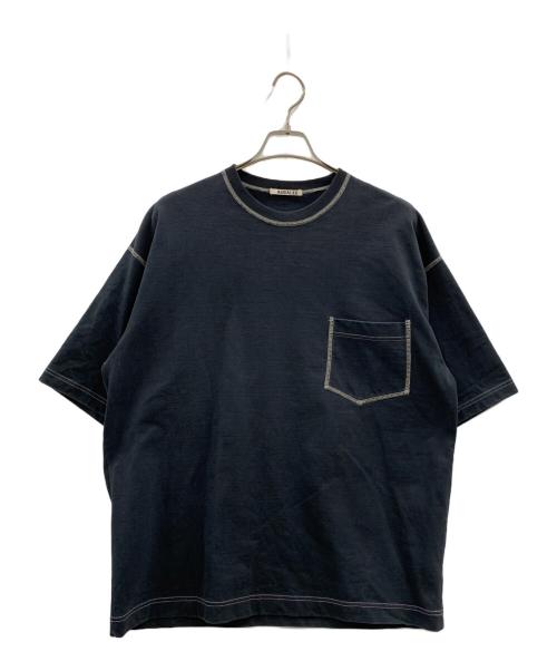 AURALEE（オーラリー）AURALEE (オーラリー) AURALEE　半袖Tシャツ ブラック サイズ:4の古着・服飾アイテム