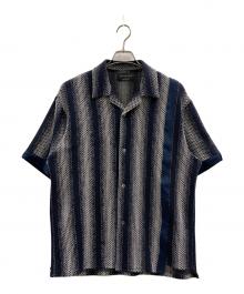 UNITED TOKYO（ユナイテッドトーキョー）の古着「UNITED TOKYO　半袖シャツ」｜ネイビー×ホワイト