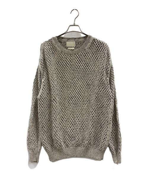 YOKE（ヨーク）YOKE (ヨーク) YOKE 厚手ニット ホワイト×ブラック サイズ:2の古着・服飾アイテム