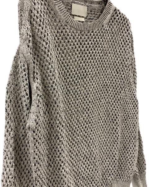 YOKE（ヨーク）YOKE (ヨーク) YOKE 厚手ニット ホワイト×ブラック サイズ:2の古着・服飾アイテム
