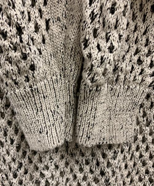 YOKE（ヨーク）YOKE (ヨーク) YOKE 厚手ニット ホワイト×ブラック サイズ:2の古着・服飾アイテム