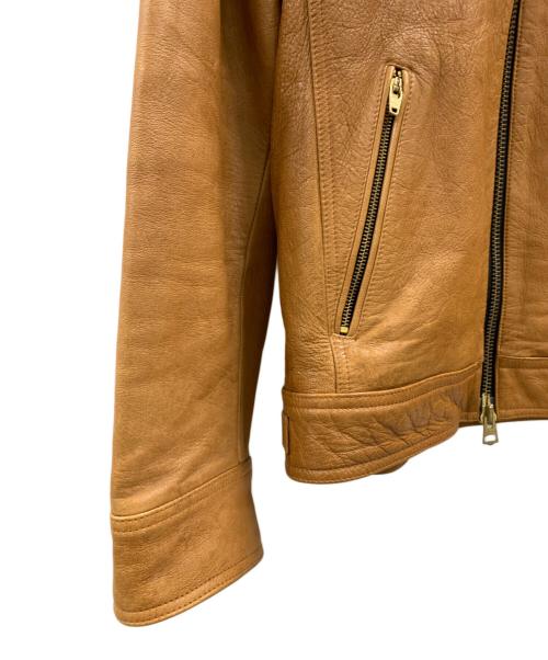 LowBlowKnuckle（ロウブロウナックル）LowBlowKnuckle (ロウブロウナックル) LowBlowKnuckle　レザージャケット ブラウン サイズ:Lの古着・服飾アイテム