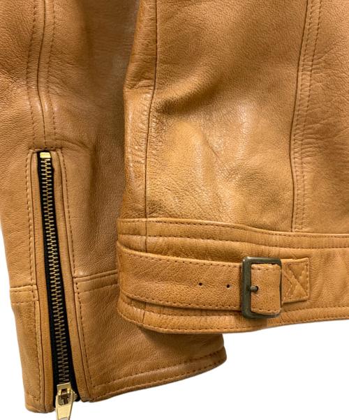 LowBlowKnuckle（ロウブロウナックル）LowBlowKnuckle (ロウブロウナックル) LowBlowKnuckle　レザージャケット ブラウン サイズ:Lの古着・服飾アイテム