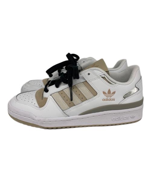 adidas（アディダス）adidas (アディダス) adidas　スニーカー ホワイト×ブラウン サイズ:26ｃｍの古着・服飾アイテム