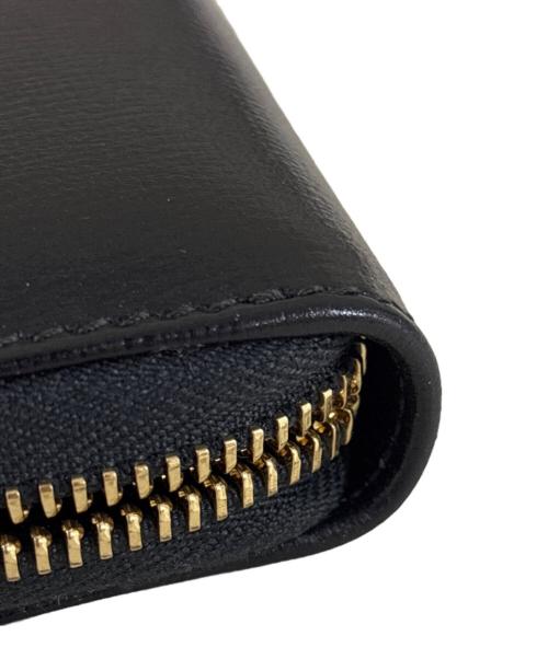 GUCCI（グッチ）GUCCI (グッチ) 長財布 ラウンドファスナー マリーナ ブラックの古着・服飾アイテム