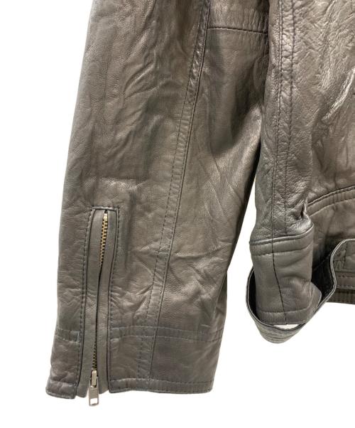 Haruf Halo rusty future（ハルフ ヘイロー ラスティー フューチャー）Haruf Halo rusty future (ハルフ ヘイロー ラスティー フューチャー) Haruf Halo rusty future　ラムレザージャケット ブラック サイズ:Lの古着・服飾アイテム