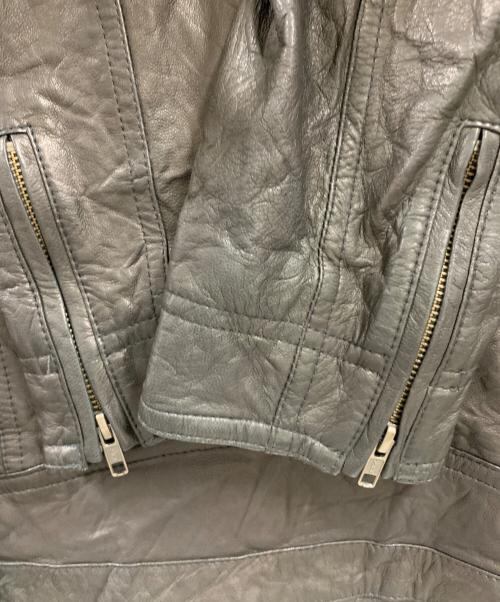 Haruf Halo rusty future（ハルフ ヘイロー ラスティー フューチャー）Haruf Halo rusty future (ハルフ ヘイロー ラスティー フューチャー) Haruf Halo rusty future　ラムレザージャケット ブラック サイズ:Lの古着・服飾アイテム