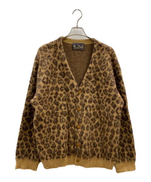 ROUTINE（ルーティン）ROUTINE (ルーティン) ROUTINE モヘアカーディガン ブラウン サイズ:FREEの古着・服飾アイテム