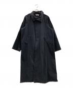 DENFAREDENFARE）の古着「DENFARE　比翼コート」｜ブラック